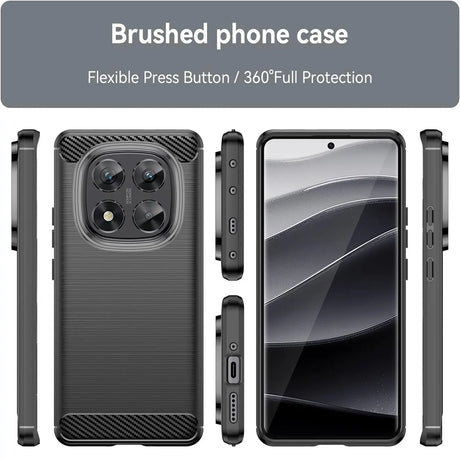 Stylische und elegante Handyhülle für Xiaomi Redmi Note 14 Pro 5G in Carbonoptik