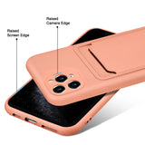 iPhone 11 Pro Handyhülle in Rosa mit Kameraschutz und Kartenfach