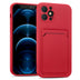 iPhone 12 Pro Max Handyhülle in Rot mit Kameraschutz und Kartenfach