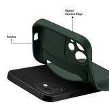 iPhone 13 Mini Handyhülle in Grün mit Kameraschutz und Kartenfach