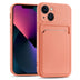iPhone 13 Mini Handyhülle in Rosa mit Kameraschutz und Kartenfach