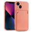 iPhone 13 Mini Handyhülle in Rosa mit Kameraschutz und Kartenfach