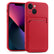 iPhone 13 Handyhülle in Rot mit Kameraschutz und Kartenfach