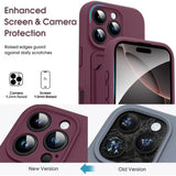 iPhone 16 Pro Handyhülle in Lila mit Kameraschutz und Kartenfach