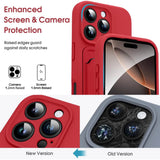 iPhone 16 Pro Handyhülle in Rot mit Kameraschutz und Kartenfach