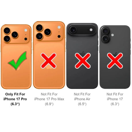 iPhone 17 Pro Handyhülle in Blau mit Kameraschutz und Kartenfach