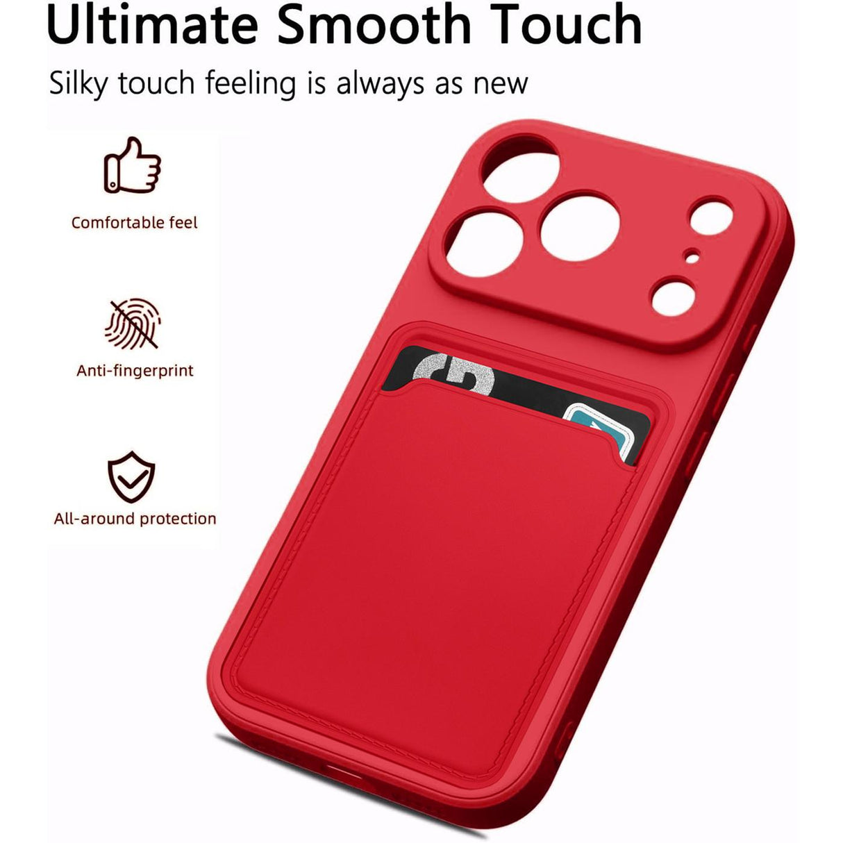 iPhone 18 Pro Max - Slim Hülle mit Kartenfach