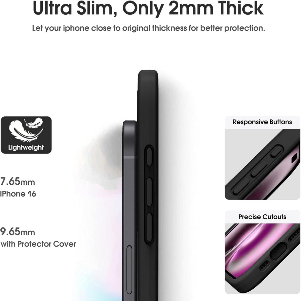 iPhone 18 Pro Max - Slim Hülle mit Kartenfach