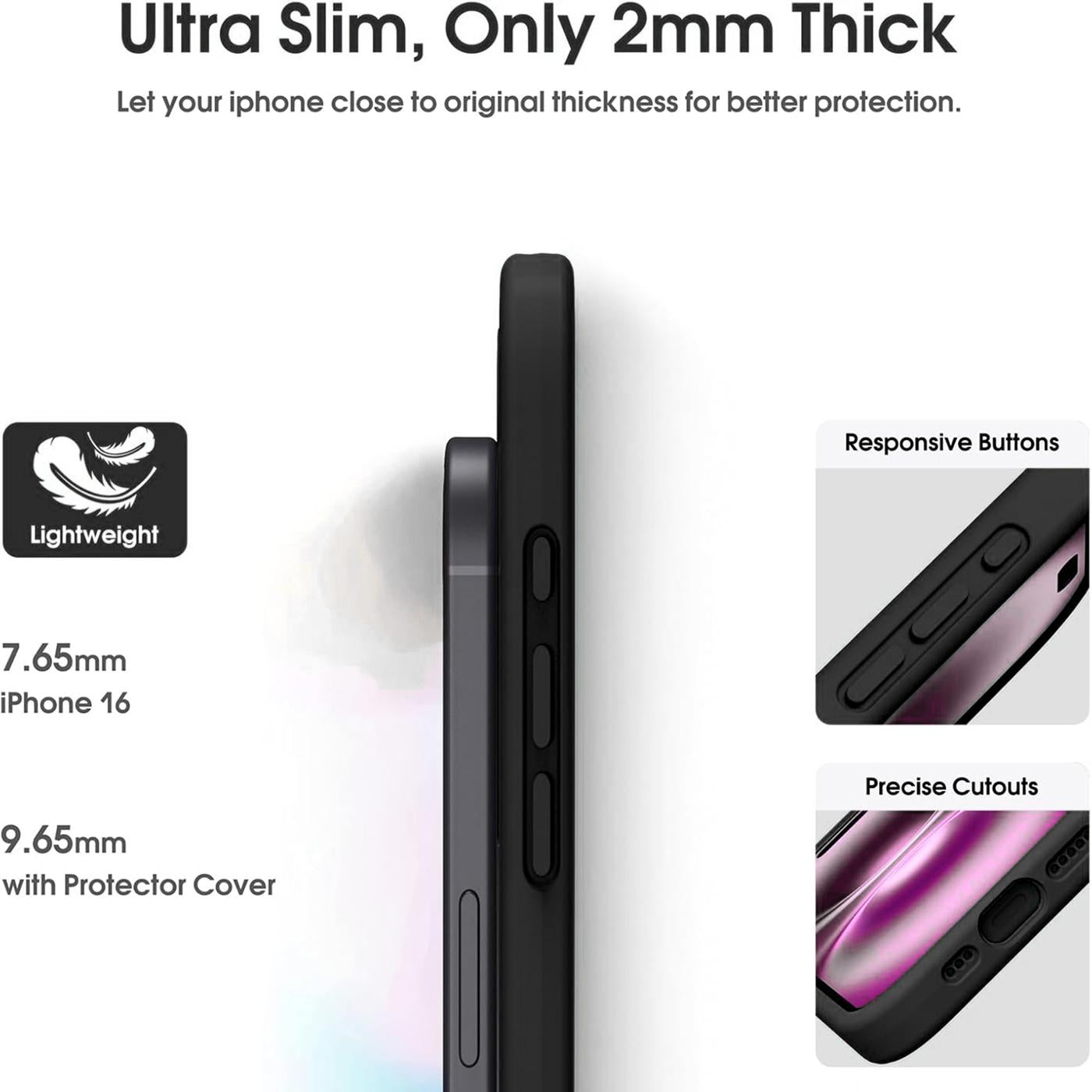 iPhone 18 Pro - Slim Hülle mit Kartenfach