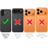 iPhone 17 Handyhülle in Rot mit Kameraschutz und Kartenfach