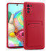 Samsung Galaxy A02s Handyhülle in Rot mit Kameraschutz und Kartenfach
