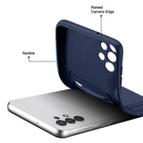 Samsung Galaxy A13 4G Handyhülle in Blau mit Kameraschutz und Kartenfach