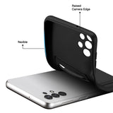 Samsung Galaxy A13 4G Handyhülle in Schwarz mit Kameraschutz und Kartenfach