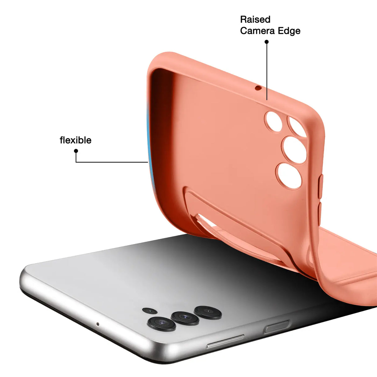 Samsung Galaxy A13 5G / A04s Handyhülle in Rosa mit Kameraschutz und Kartenfach