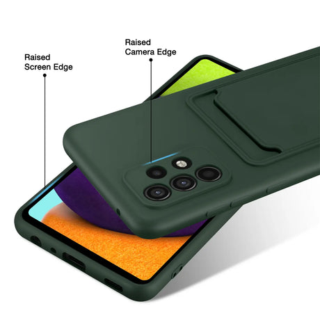 Samsung Galaxy A23 5G Handyhülle in Grün mit Kameraschutz und Kartenfach