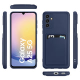 Samsung Galaxy A25 5G Handyhülle in Blau mit Kameraschutz und Kartenfach