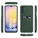 Samsung Galaxy A25 5G Handyhülle in Grün mit Kameraschutz und Kartenfach