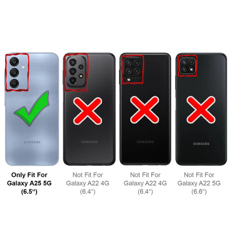 Samsung Galaxy A25 5G Handyhülle in Grün mit Kameraschutz und Kartenfach