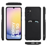 Samsung Galaxy A25 5G Handyhülle in Schwarz mit Kameraschutz und Kartenfach