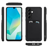 Samsung Galaxy A26 5G Handyhülle in Schwarz mit Kameraschutz und Kartenfach