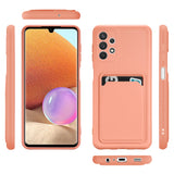Samsung Galaxy A32 5G Handyhülle in Rosa mit Kameraschutz und Kartenfach