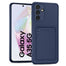 Samsung Galaxy A35 5G Handyhülle in Blau mit Kameraschutz und Kartenfach