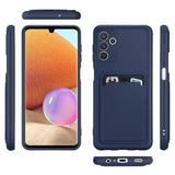 Samsung Galaxy A54 5G Handyhülle in Blau mit Kameraschutz und Kartenfach