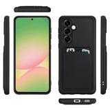 Samsung Galaxy A56 5G Handyhülle in Schwarz mit Kameraschutz und Kartenfach
