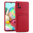 Samsung Galaxy A71 Handyhülle in Rot mit Kameraschutz und Kartenfach