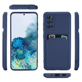 Samsung Galaxy S20 Plus Handyhülle in Blau mit Kameraschutz und Kartenfach