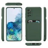 Samsung Galaxy S20 Plus Handyhülle in Grün mit Kameraschutz und Kartenfach
