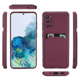 Samsung Galaxy S20 Plus Handyhülle in Lila mit Kameraschutz und Kartenfach