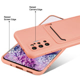 Samsung Galaxy S20 Plus Handyhülle in Rosa mit Kameraschutz und Kartenfach