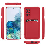 Samsung Galaxy S20 Plus Handyhülle in Rot mit Kameraschutz und Kartenfach