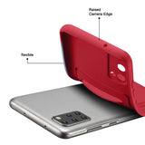 Samsung Galaxy S20 Plus Handyhülle in Rot mit Kameraschutz und Kartenfach