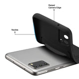 Samsung Galaxy S20 Handyhülle in Schwarz mit Kameraschutz und Kartenfach