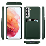 Samsung Galaxy S22 Plus Handyhülle in Grün mit Kameraschutz und Kartenfach