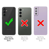 Samsung Galaxy S23 FE Handyhülle in Rot mit Kameraschutz und Kartenfach