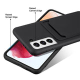 Samsung Galaxy S23 Plus Handyhülle in Schwarz mit Kameraschutz und Kartenfach