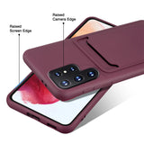 Samsung Galaxy S23 Ultra Handyhülle in Lila mit Kameraschutz und Kartenfach