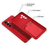 Samsung Galaxy S24 FE Handyhülle in Rot mit Kameraschutz und Kartenfach