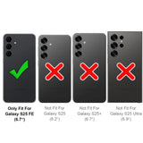 Samsung Galaxy S25 FE Handyhülle in Lila mit Kameraschutz und Kartenfach