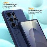 Samsung Galaxy S25 Ultra Handyhülle in Blau mit Kameraschutz und Kartenfach