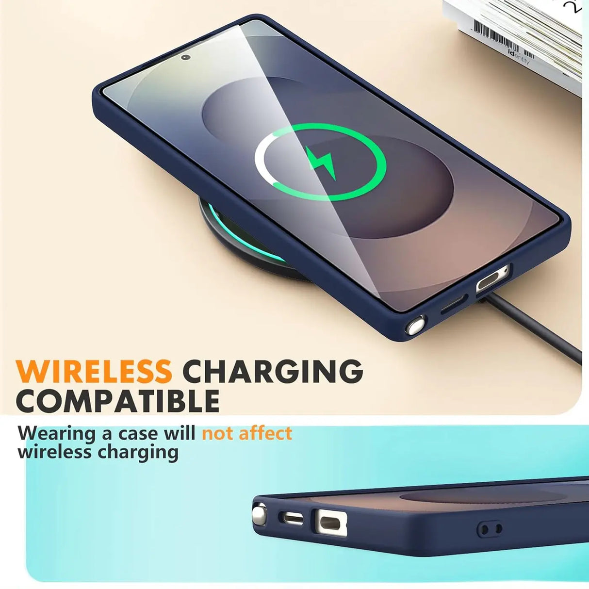 Samsung Galaxy S25 Ultra Handyhülle in Blau mit Kameraschutz und Kartenfach