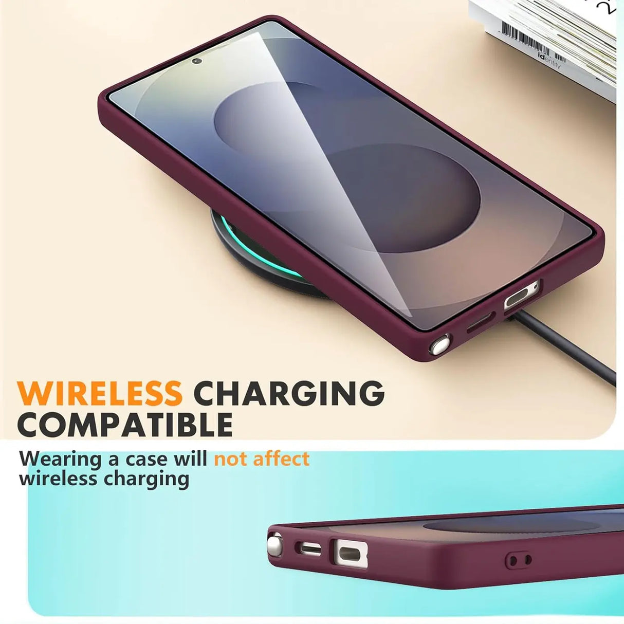 Samsung Galaxy S25 Ultra Handyhülle in Lila mit Kameraschutz und Kartenfach