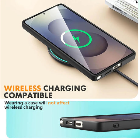 Samsung Galaxy S25 Ultra Handyhülle in Schwarz mit Kameraschutz und Kartenfach