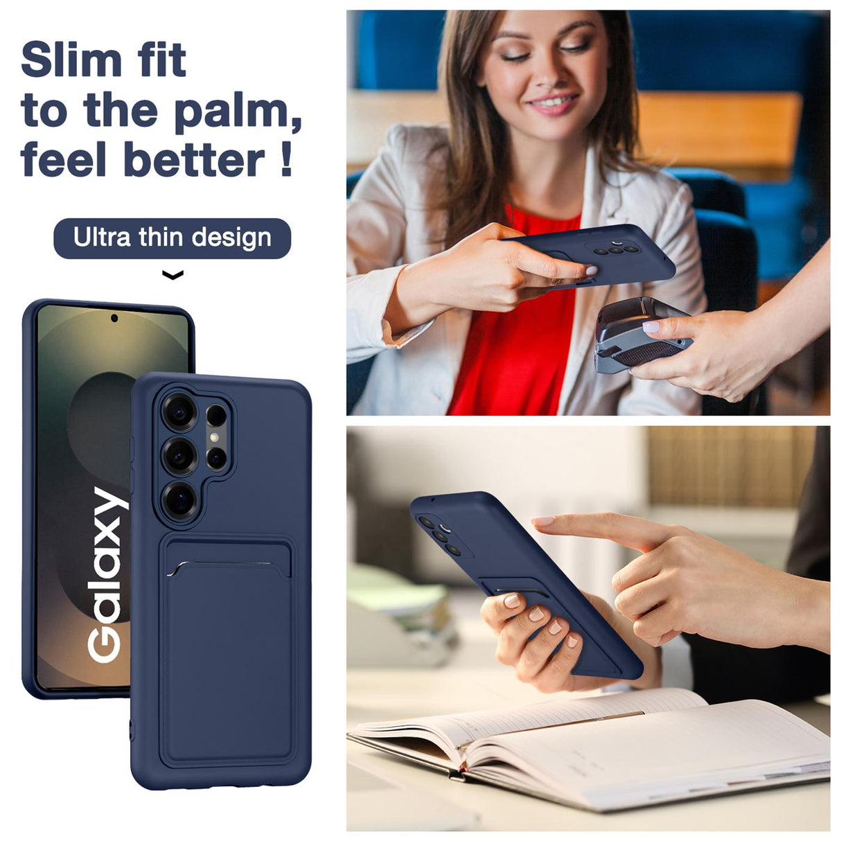 Samsung Galaxy S26 Ultra - Slim Hülle mit Kartenfach
