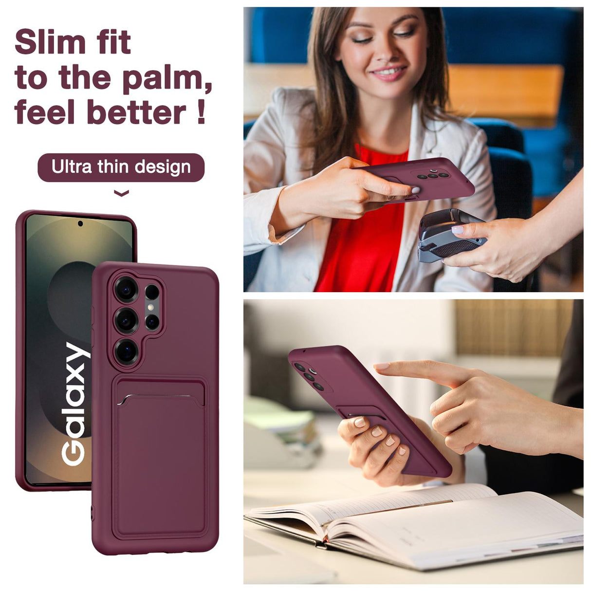 Samsung Galaxy S26 Ultra - Slim Hülle mit Kartenfach