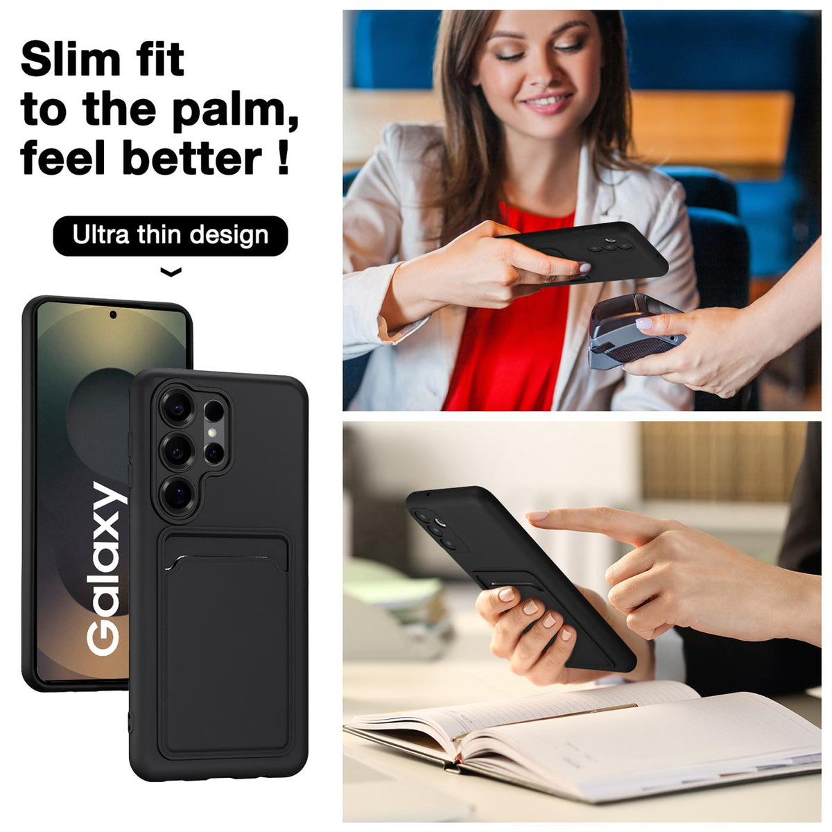 Samsung Galaxy S26 Ultra - Slim Hülle mit Kartenfach