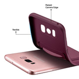 Samsung Galaxy S8 Plus Handyhülle in Lila mit Kameraschutz und Kartenfach